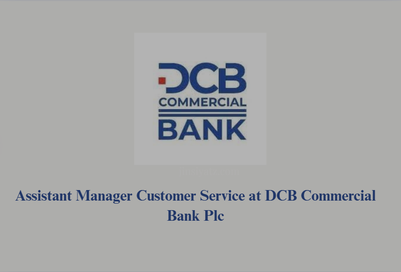 Assistant Manager Customer Service at DCB Commercial Bank Plc (August 2025)