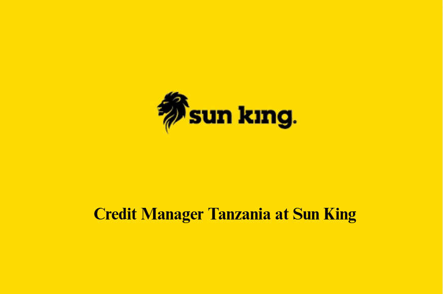 Credit Manager Tanzania at Sun King | August 2025