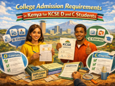 College Admission Requirements in Kenya for KCSE D and C Students: Complete Guide